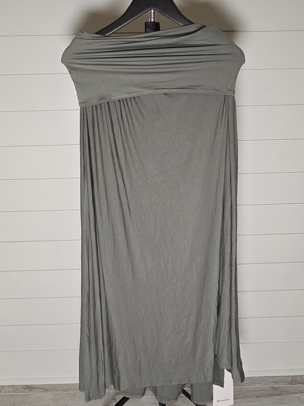 lululemon 2-in-1 Willow Leaf Maxi Dress M w Lule Reusable Tote - Picture 4 of 8